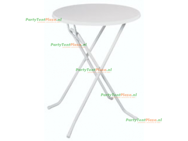 statafel rond 85 cm wit