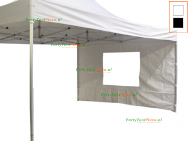 zijwand Easy Up PVC 4m raam