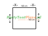 restpaneel PVC 160 cm x 160 cm PVC wit
