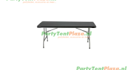 buffettafel Heavy Duty 180 cm zwart stapelbaar