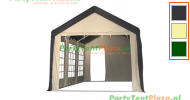 Pilfer plafond Onbepaald Complete set dak en zijwanden partytent 6 x 3 polyester LUXE | Partytent -onderdelen