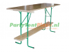 statafel hangtafel hout 220 cm