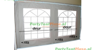 Succesvol kleding Beleefd Zijwand raamzijde 4m polyester - pagode 4 x 4 | Partytent-onderdelen