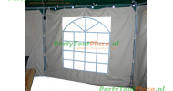 Vijf orgaan Toepassen Zijwand raamzijde 2m koppelbaar polyester | Partytent-onderdelen