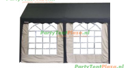 Edelsteen Groen Vestiging Zijwand raamzijde 4m polyester | Partytent-onderdelen