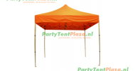 Easy Up 3 x 3 Silver compact zonder zijwanden PartytentPlaza