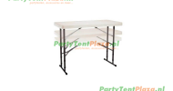 buffettafel Heavy Duty 122 cm - hoogte verstelbaar